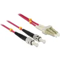 Produktbild: Delock Kabel Lichtwellenleiter LC > ST Multimode OM4 1 m (1 m) (84685)