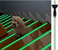 Produktbild: cocofy Fluoreszierende Anti Rutsch Streifen Leuchtend Aufkleber Treppe, nachleuchtendes Klebeband, XXL (75x3 cm), für Treppenstufen innen, Antirutsch Sticker - 18-Pack