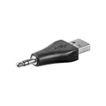 Produktbild: Goobay USB/Klinke Audio Adapter [1x Klinkenstecker 3.5mm - 1x USB 2.0 Stecker A] Schwarz