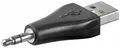 Produktbild: USB 2.0 Audio Adapter USB A-Stecker auf 3,5mm 3-Pin Klinken Stecker Stereo
