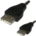 Produktbild: 2 Stück AUDIO Adapter USB 2.0 Anschluß STECKER 3,5mm 3 pol Klinke Klinken stereo