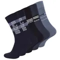 Produktbild: VCA 10 Paar Herren Socken mit JEANS Muster, Baumwolle mit Elasthan, Gr. 39-42