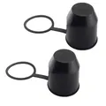 Produktbild: VIVIIHOO Anhängerkupplung Schutzkappen-Set, Universale Kappe für Staub- und Wasserschutz, Kugelabdeckung für Auto, Wohnmobile und Anhänger (2 Stück, Schwarz)