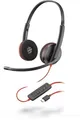 Produktbild: HP Poly POLY Blackwire 3220 Kopfhörer Kabelgebunden Kopfband Anrufe/Musik USB Typ-C Schwarz (209749-101)