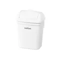 Produktbild: Satino by WEPA Abfalleimer I wahlweise frei stehend oder zur Wandmontage I aus weißem Kunststoff (8 Liter Kapazität - mini)