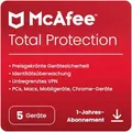 Produktbild: McAfee Total Protection - 5 Geräte (5 User, 5 Geräte/User, 24 Monate) (MTP32MNR5RDACD)