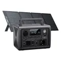 Produktbild: BLUETTI EB3A 268Wh 600W Tragbare Powerstation mit 200W Solarpanel für Wandern