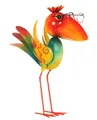 Produktbild: Metall Vogel Figur 43cm bunte exotische Vögel Figuren für Haus und Garten Deko