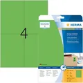 Produktbild: Herma Universaletiketten 4565, Special, grün, 105 x 148mm, ablösbar, 20 Blatt, 80 Stück