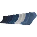 Produktbild: s.Oliver Unisex Socken, 10er Pack - Sneaker, einfarbig Blau/Grau 35-38