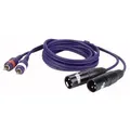 Produktbild: Adapter Kabel 2x XLR male auf 2x Cinch male (RCA)