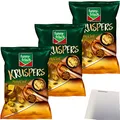 Produktbild: funny frisch Kruspers Honig und Senf Weizenkräcker 3er Pack (3x120g Tüte) + usy Block