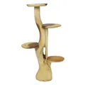 Produktbild: Oriental Galerie Hocker Ständer Säule Blumenständer Säule Blumensäule Ablage Wurzel Blumenhocker Blumentreppe Blumenregal Massiv Akazie Unikat 1 Meter Natur