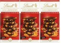 Produktbild: Lindt 3 x 150g. Les Grandes Dunkle Schokolade mit Mandel und Meersalz 450g