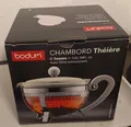 Produktbild: * Bodum Chambord Teekanne Brosolitglas mit Sieb 1,0 Liter schwarz Neu in OVP