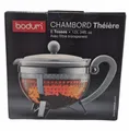 Produktbild: Bodum Chambord Teapot Teekanne Borosilikat-Glas mit Kunststoff-Sieb, 1 Liter