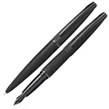 Produktbild: Cross ATX Kugelschreiber und Füllfederhalter Geschenkset (Strich- bzw. Federstärke M, Schreibfarbe schwarz) gebürstetes Schwarz