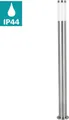 Produktbild: EGLO Stehlampe HELSINKI Stehlampe, Edelstahl und Kunststoff, IP65, Außenlampe, Lampe, Dimmfunktion, ohne Leuchtmittel, Außenleuchte, Wegeleuchte aus Edelstahl und Kunststoff, E27, IP44