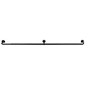 Produktbild: mydeco Gardinenstange-Set day & night ausziehbar Schwarz 160-280cm