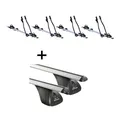 Produktbild: 4x Fahrradträger SAGITTAR+Dachträger VDP für für Toyota Rav4 IV 5Türer ab 13