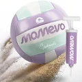 Produktbild: Momevo Sundowner Offizieller Beachvolleyball mit Ballpumpe, langlebig, offizielle Größe 5, handgenäht, weiche Oberfläche - für Outdoor Sandsport Strandsport Geschenk (Pastel)