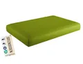 Produktbild: sunnypillow Palettenkissen Outdoor, wasserdicht, UV-lichtecht - Sitzkissen 120x80x15 cm - Palettenauflage für Palettensofa für Haus und Garten - Palettenpolster für Palettenmöbel - Kissen Grün