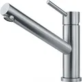 Produktbild: FRANKE Armatur ORBIT massiv EDELSTAHL mit Festauslauf / Küchenarmatur / Einhe...