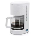 Produktbild: briebe Elegance Filterkaffeemaschine mit Glaskanne 10 Tassen, Tropfkaffeemaschine, Mehrweg-Dauer Filter, Warmhaltefunktion, Anti-Tropf-System 1,25L, Weiß