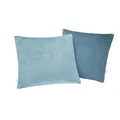 Produktbild: s.Oliver Doublesoft Kissenbezug 50x50 cm - super kuschelig & weich, Polyesterflausch 2 Stück Petrol blau