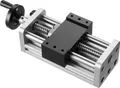 Produktbild: VEVOR Linearantrieb, 100 mm Hub, Kugelgewindetrieb, CNC-Linearführungsschiene, Doppelachse, C7-Hochpräzision, Gleitblock mit Kugellager, manuelles Handrad, für CNC-Fräsmaschinen-XYZ-Achse