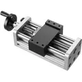Produktbild: VEVOR Linearantrieb, 100 mm Hub, Kugelgewindetrieb, CNC-Linearführungsschiene, Doppelachse, C7-Hochpräzision, Gleitblock mit Kugellager, manuelles Handrad, für CNC-Fräsmaschinen-XYZ-Achse