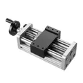 Produktbild: VEVOR Linearantrieb, 100 mm Hub, Kugelgewindetrieb, CNC-Linearführungsschiene, Doppelachse, C7-Hochpräzision, Gleitblock mit Kugellager, manuelles Handrad, für CNC-Fräsmaschinen-XYZ-Achse