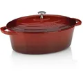 Produktbild: Bräter Calido Gusseisen rot Oval 33,0x26,0x12,0cm 6,0l