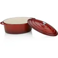 Produktbild: Kela Bräter Calido, Rot, Beige, Metall, 6 L, rund, 26x12x33 cm, Deckel hitzebeständig, Kochen, Töpfe, Bräter
