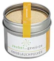 Produktbild: Zauber der Gewürze Knoblauchpulver - Knoblauch-Granulat, aromatisch, vegan, Gewürz-Allrounder für Suppen, Saucen, Fisch oder Fleisch, Spitzen-Qualität in wiederverschließbarer Aroma-Dose, 75 g