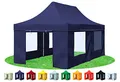 Produktbild: Stabilezelte Faltpavillon 3x6 Meter Prof. Plus+ mit Fensterseiten Blau
