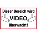 Produktbild: Metafranc Hinweisschild Dieser Bereich Wird Videoüberwacht 200 X 300 Mm Warnschilder