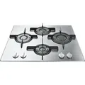 Produktbild: Hotpoint FTGHL 641 D/IX/HA Einbaukochfeld 60cm Gas 4 Brenner Edelstahl - Silber