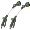 Produktbild: Royal Gardineer Gartenschlauchdüsen: 2er-Set Multifunktions-Gießstäbe mit 7 Spritzmustern (Bewässerungsbrause, Brause zur Gartenbewässerung, Gartenschlauch)