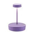 Produktbild: Zafferano, Swap Mini Lampe, Wiederaufladbare und Kabellose Tischlampe mit Touch Control, Geeignet für den Innen- und Außenbereich, Dimmer, 2700 K, Höhe 14,8 cm, Farbe Lilac