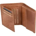 Produktbild: Herrenbörse Herren Geldbörse Leder Brieftasche Kombibörse , cognac, hell