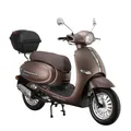 Produktbild: Alpha Motors Motorroller Cappucino 125 ccm 85 km/h EURO 5 mattbraun inkl. Topcase