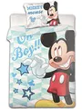 Produktbild: Disney Micky Maus Baby Wende Bettwäsche 100x135cm 100% Baumwolle (M05)