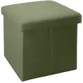 Produktbild: Intirilife Sitzbox, Grün, Textil, 30x30x30 cm, Wohnzimmer, Hocker, Sitzwürfel