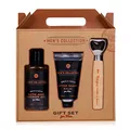 Produktbild: Accentra Geschenkset MEN'S COLLECTION für Männer, Geschenkbox mit 140 ml Bade- und Duschgel, 60 ml After Shave Balm, Flaschenöffner mit Holzgriff, Geschenk zum Geburtstag und Vatertag