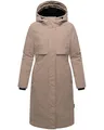 Produktbild: Navahoo Damen Langer Mantel warmer Parka mit großer Kapuze und magnetischen Details Eismelodie 14 Taupe Grey Gr. XL
