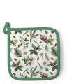 Produktbild: Ambiente Topflappen 20 x 20 cm potholder Baumwolle Stechpalme Beeren Ilex Winter Weihnachten Küchendekoration