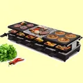 Produktbild: XL RACLETTE 12 Personen Grill Tischgrill Steinplatte Emailliert OBERWIL  SYNTROX