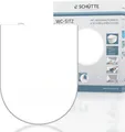 Produktbild: SCHÜTTE WC Sitz D Form, Duroplast Toilettendeckel mit Absenkautomatik und Schnellverschluss, Klobrille, Toilettensitz in Weiß