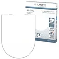 Produktbild: Schütte WC-Sitz D-Form 82910 Weiß Duroplast, Absenkautomatik, antibakteriell